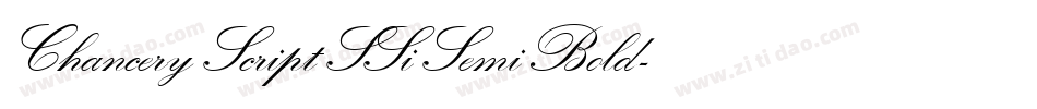 Chancery Script SSi Semi Bold字体转换